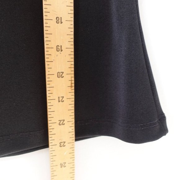 Black‎ Top Womens Medium Knit Tank Crew Neck Basic Sleeveless Stretch Casual USA - Picture 7 of 9